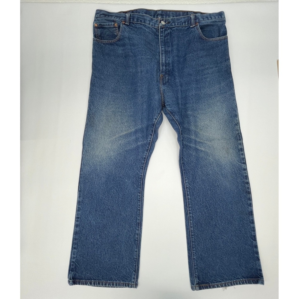 Levi's 517 Bootcut Jeans Mens 42x30 Medium Wash Blue Denim Vintage Made Mexico